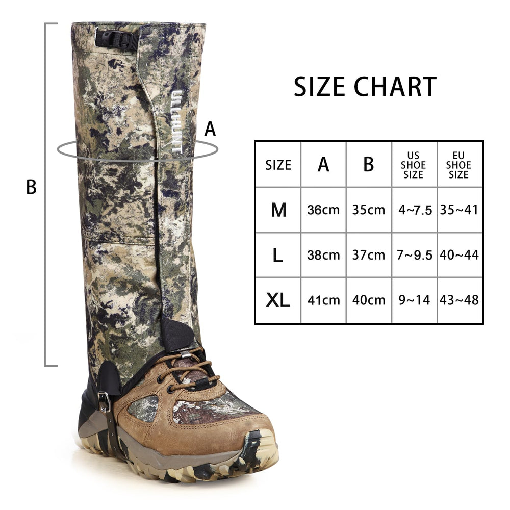 NatureBlend lifestyle hunting scene showing gaiters protecting legs in brush