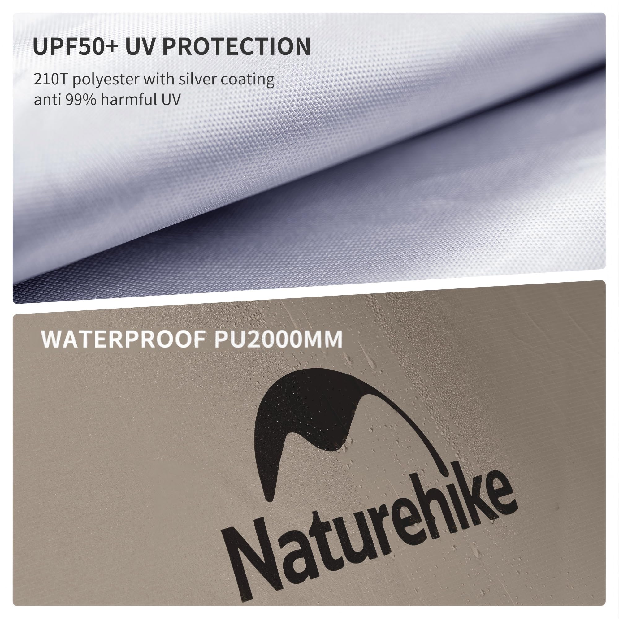 Naturehike mesh ventilation detail illustrating airflow and condensation reduction