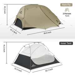 Naturehike close-up inner mesh detail improving ventilation and bug protection
