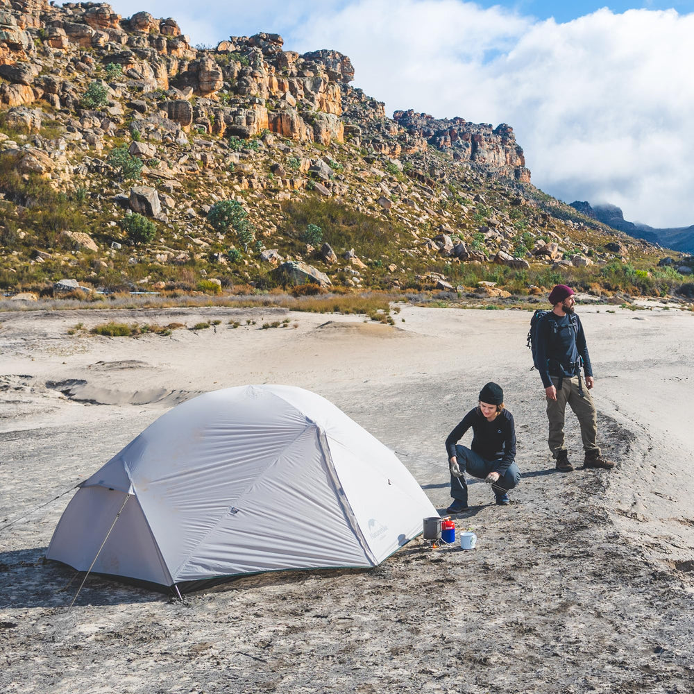 Naturehike Mongar pitched at campsite showing practical two-person use