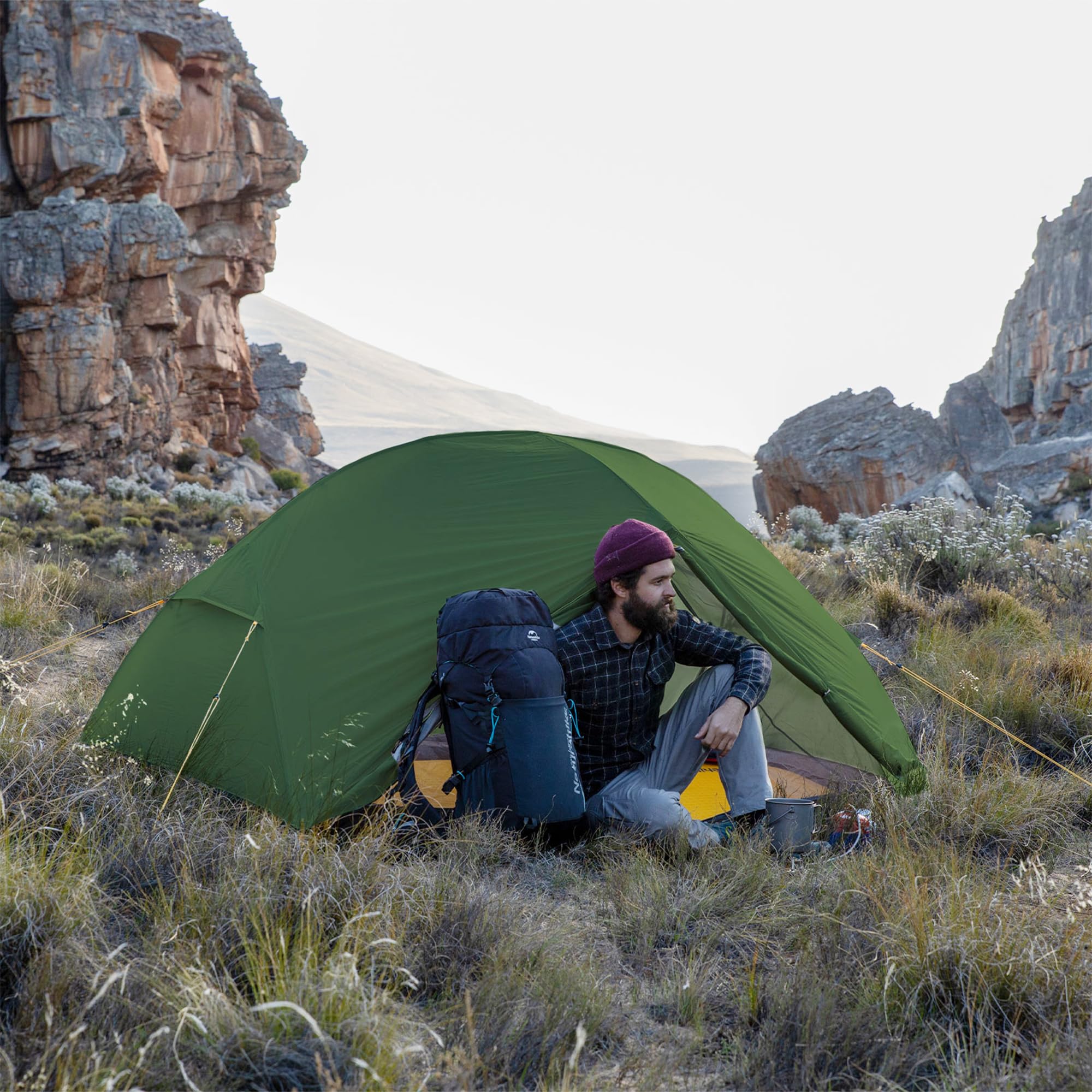Naturehike Mongar pitched at campsite in nature showing versatile outdoor use benefit