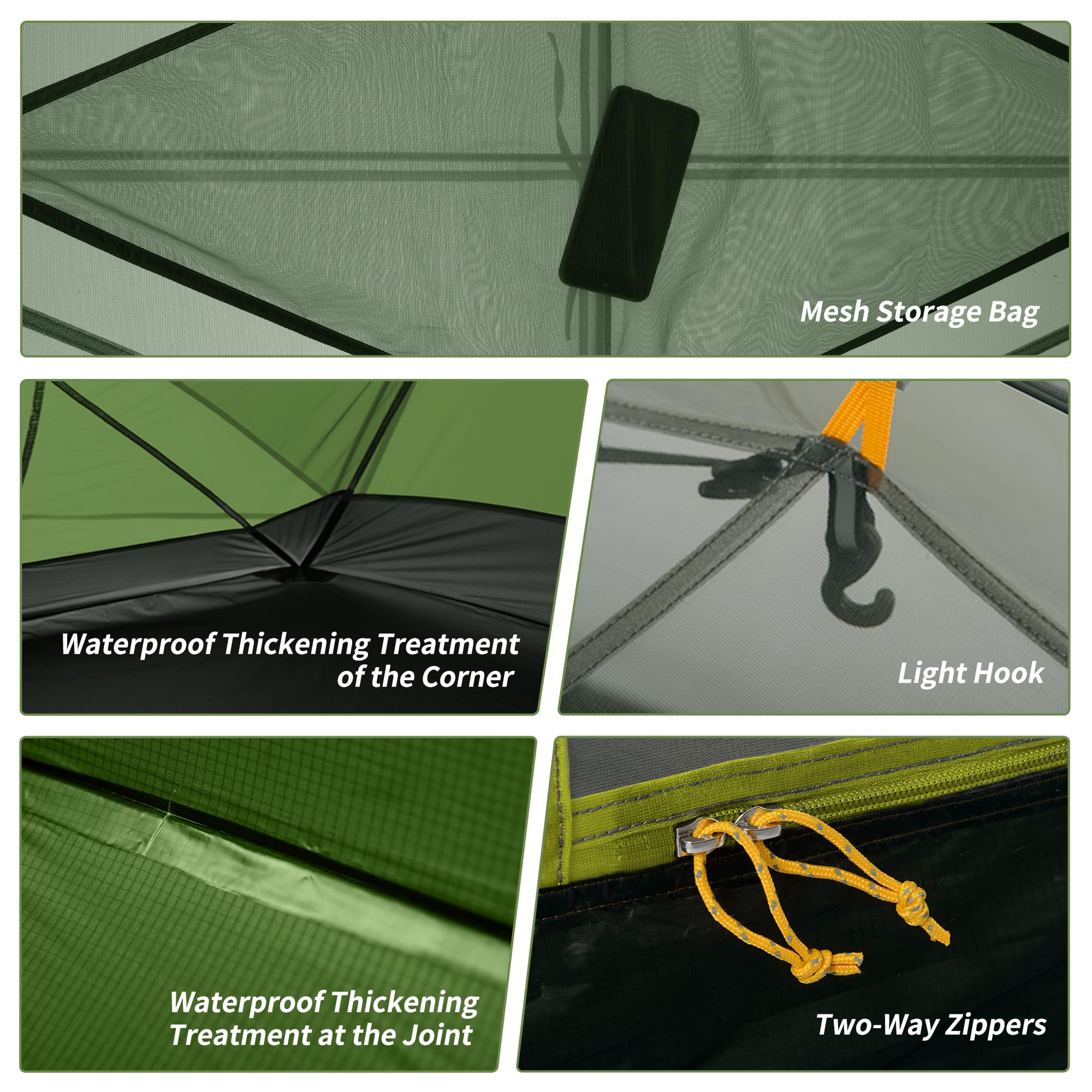 Naturehike Mongar inner B3 mesh close-up showing breathability and insect protection benefit