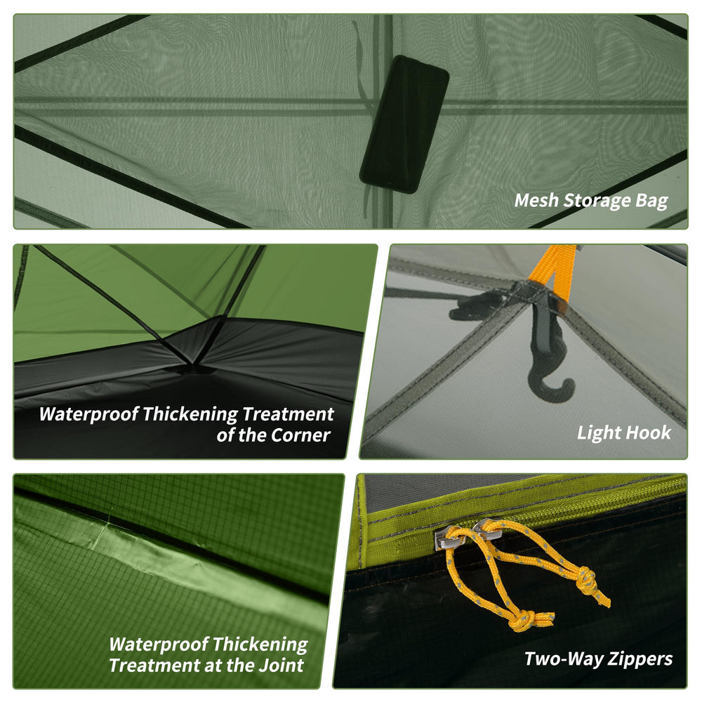 Naturehike Mongar inner B3 mesh close-up showing breathability and insect protection benefit