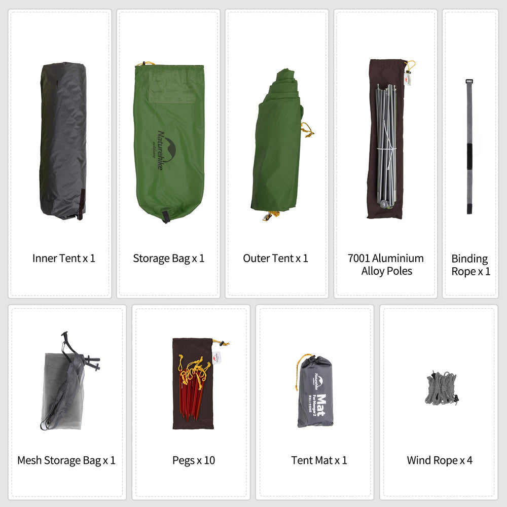 Naturehike Mongar two people inside tent showing comfortable two-person fit benefit