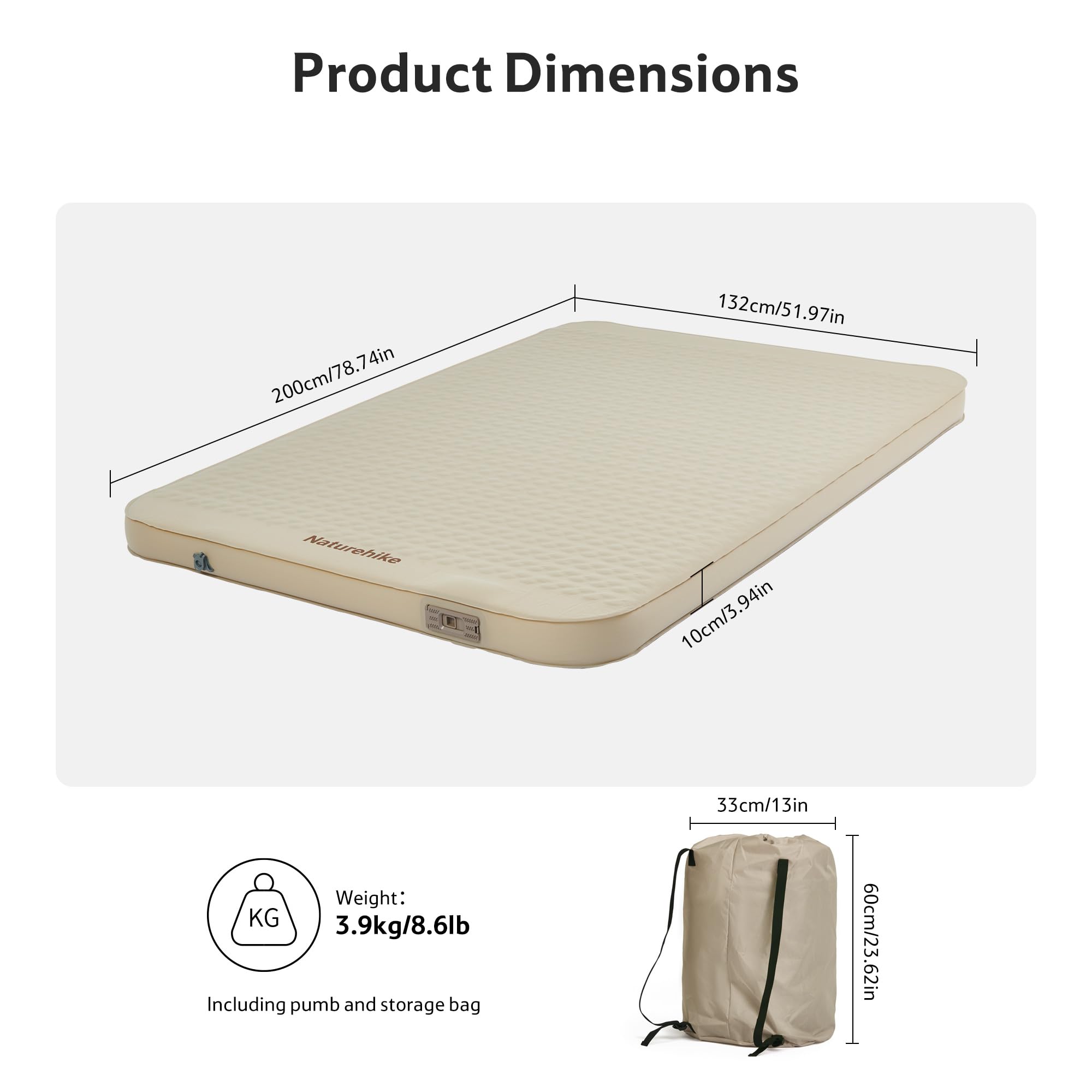 Naturehike TPU fabric texture detail highlighting quiet surface and durability benefit