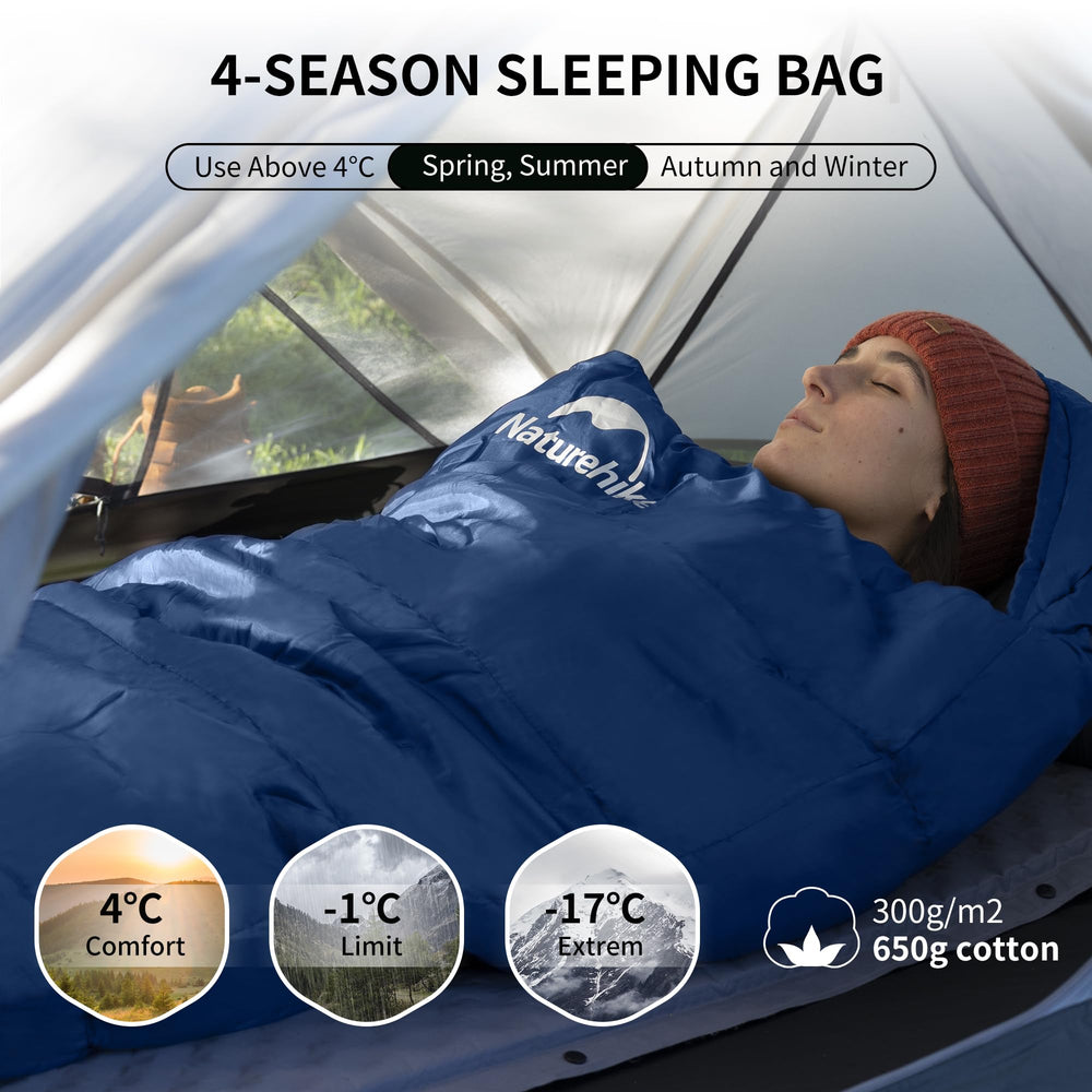 Naturehike YKK zipper and Velcro tab for snag-free secure closure