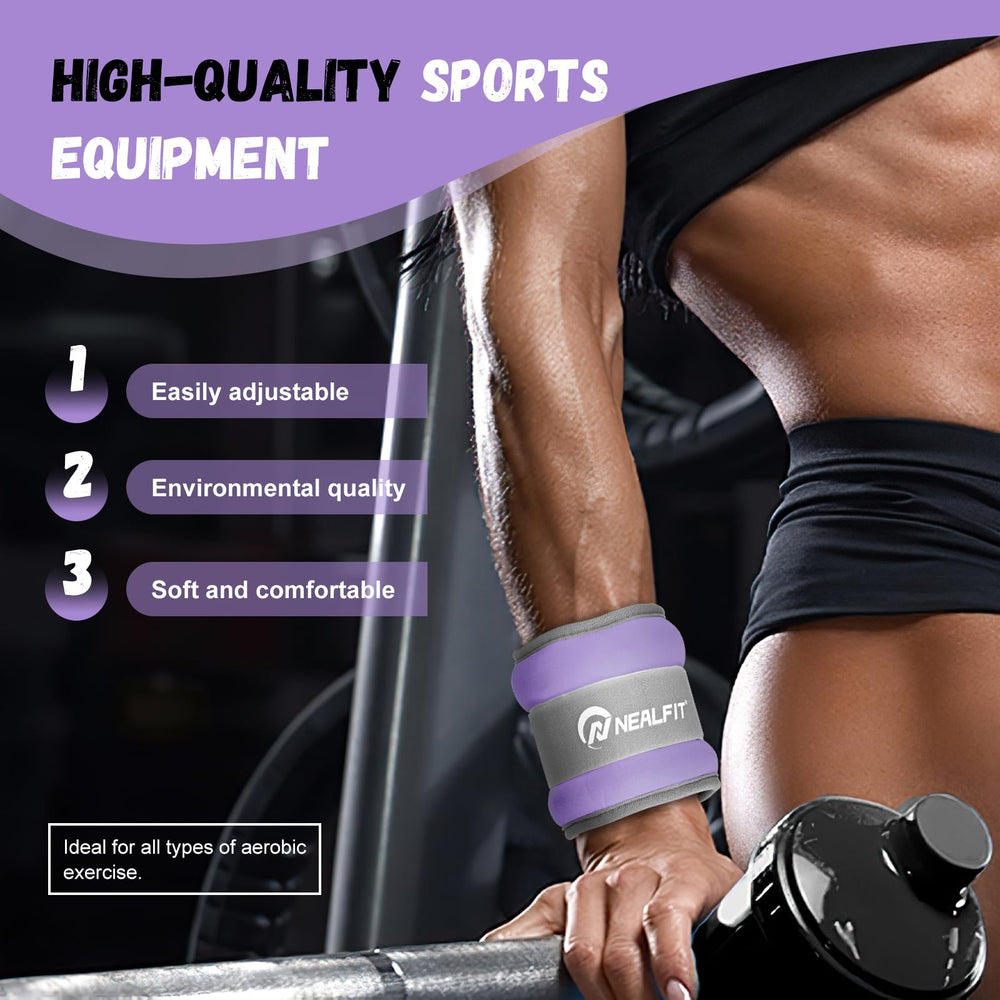 NEALFIT ankle weights worn during run demonstrating added resistance benefit