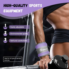 NEALFIT ankle weights worn during run demonstrating added resistance benefit