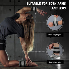 NEALFIT ankle weights worn during a walk providing steady added resistance