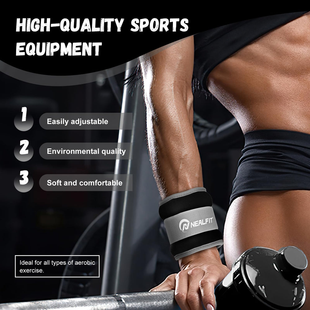 NEALFIT used on wrists during exercise offering versatile arm training benefit