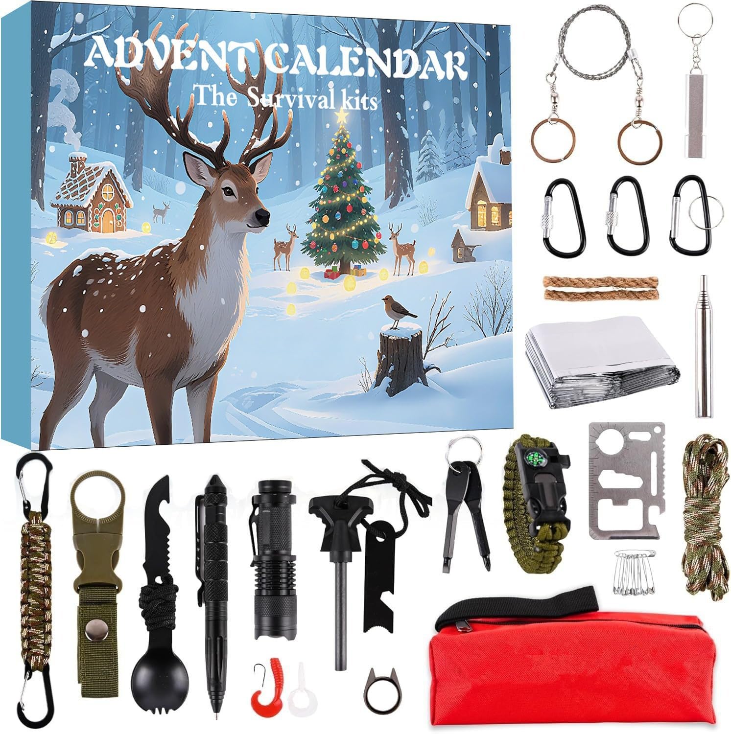 Neliangia front packaging showing 24-day countdown and contents overview, great gift