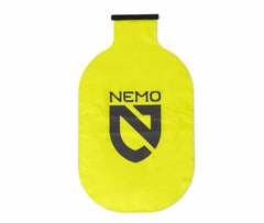 NEMO Equipment front view of Vortex Pump Sack showing compact shape and quick inflation benefit