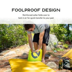 NEMO Equipment detail of 20D laminated fabric emphasizing durable, lightweight construction