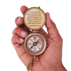 NEOVIVID jeweled compass needle close-up for fast, reliable direction readings