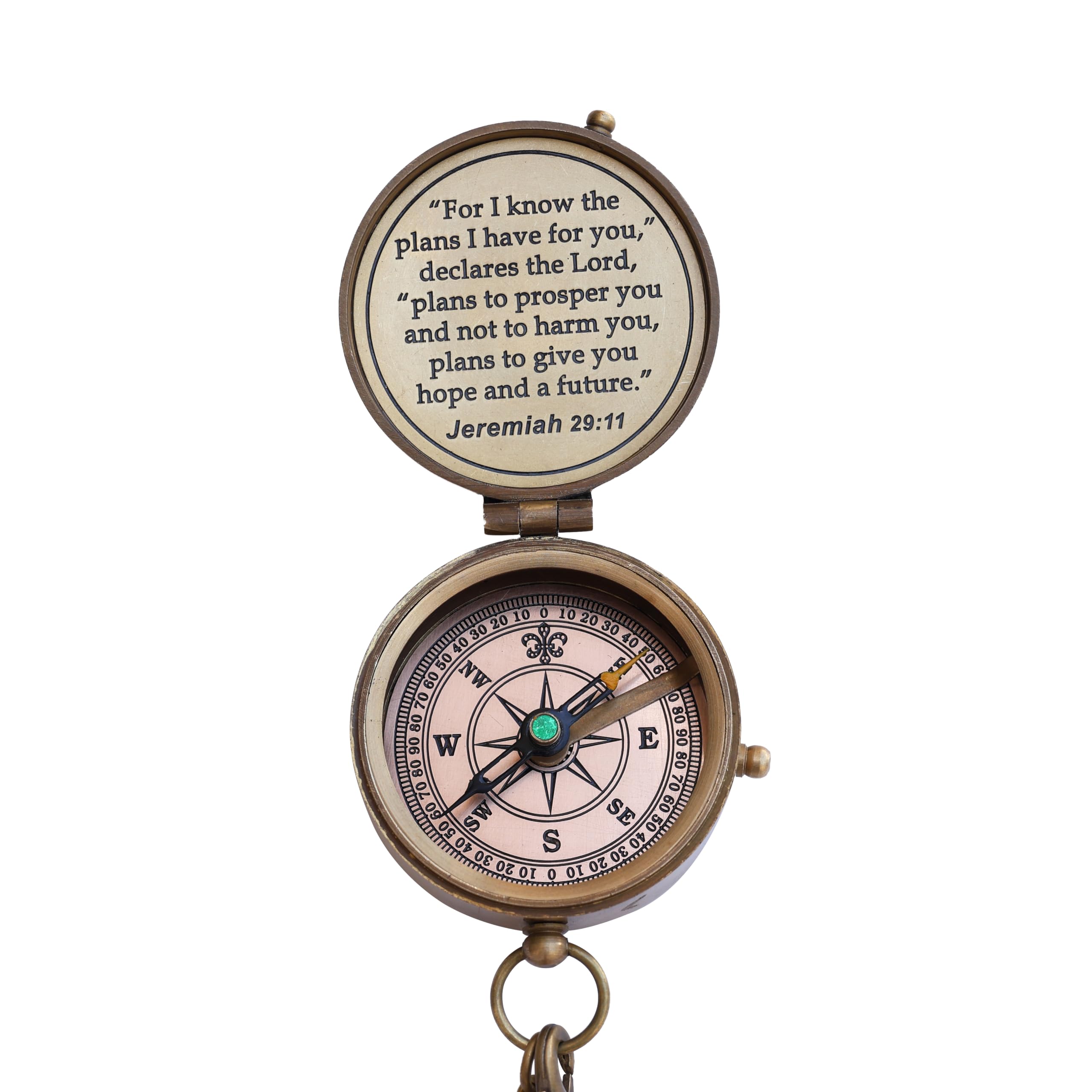 NEOVIVID compass in hand scale comparison to show portable, pocketable benefit
