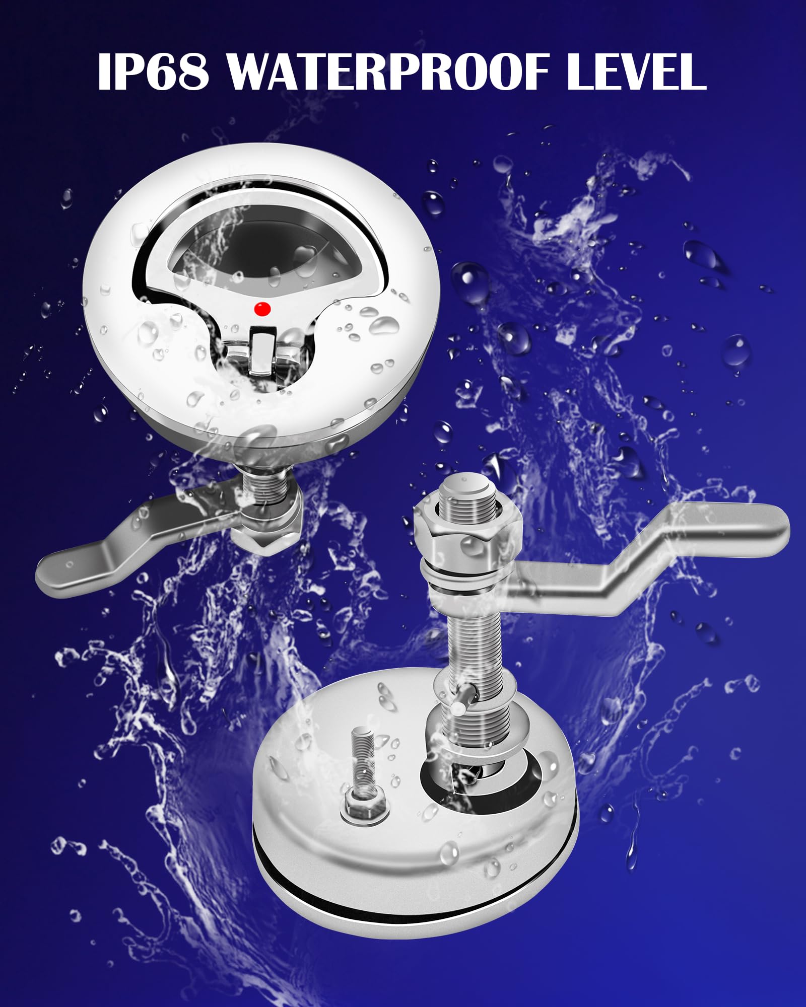 Nerites close-up of 316 stainless steel surface highlighting corrosion resistance