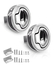 Nerites recessed latch front face showing flush profile and durable finish