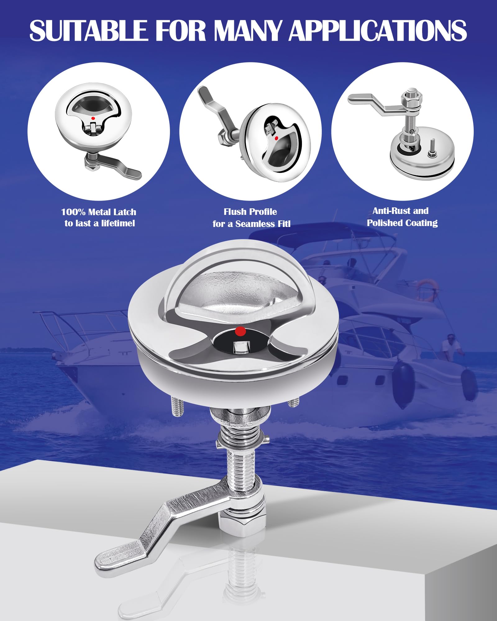 Nerites folded D-handle demonstrating low-profile benefit and snag-free deck