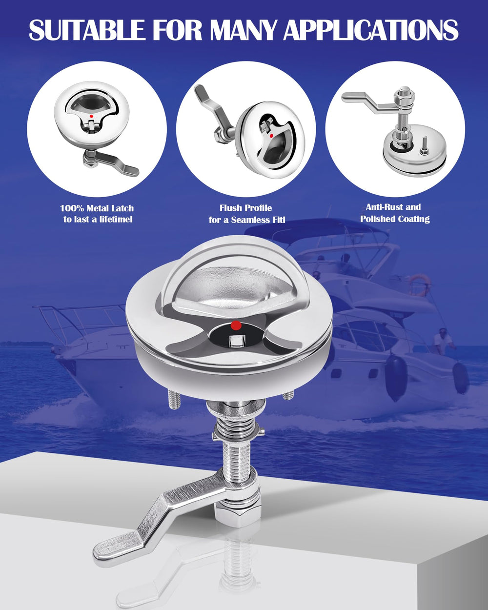 Nerites folded D-handle demonstrating low-profile benefit and snag-free deck