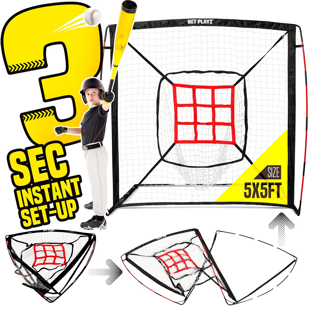 NET-PLAYZ close-up of center sock net cushioning balls for easy retrieval