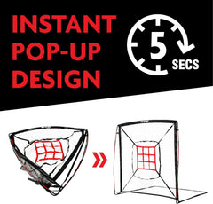 NET-PLAYZ black and red fiberglass poles with L-connectors showing quick assembly benefit