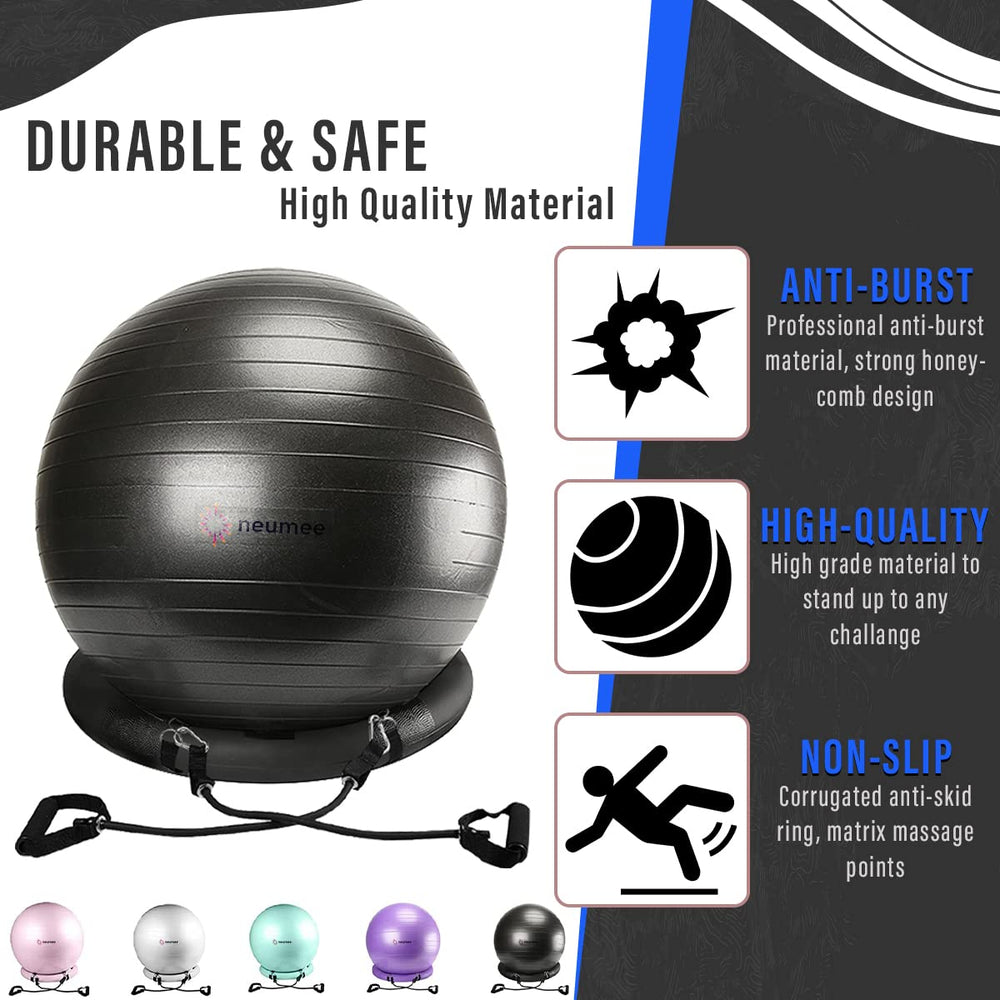 NEUMEE close-up of stability base highlighting secure cradle and non-slip feet benefit