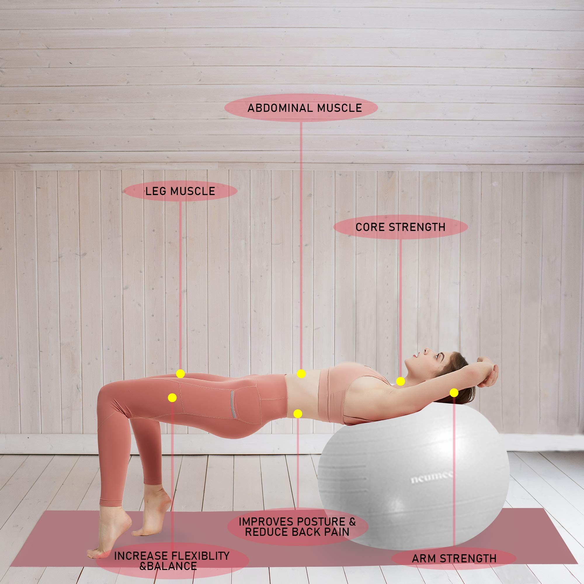 NEUMEE lifestyle image of home yoga session displaying versatile fitness use