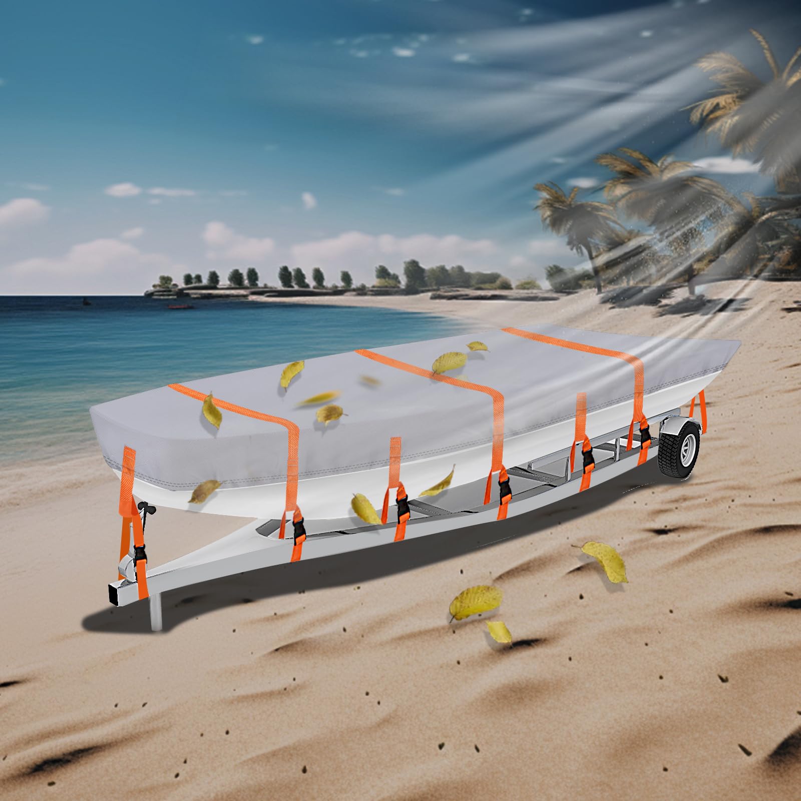 NEVERLAND cover in dock setting protecting boat from sun and rain exposure