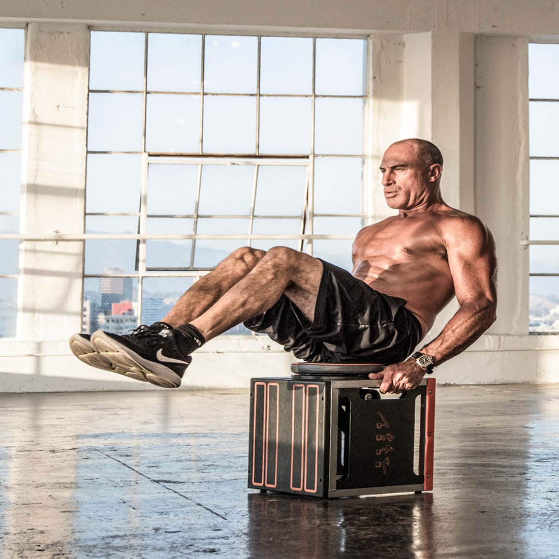 New Image FITT Cube lifestyle workout session with user following app for guided HIIT
