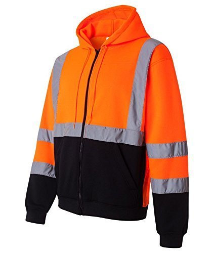 New York Hi-Viz H9011 laid next to measuring tape illustrating 2XL fit and scale