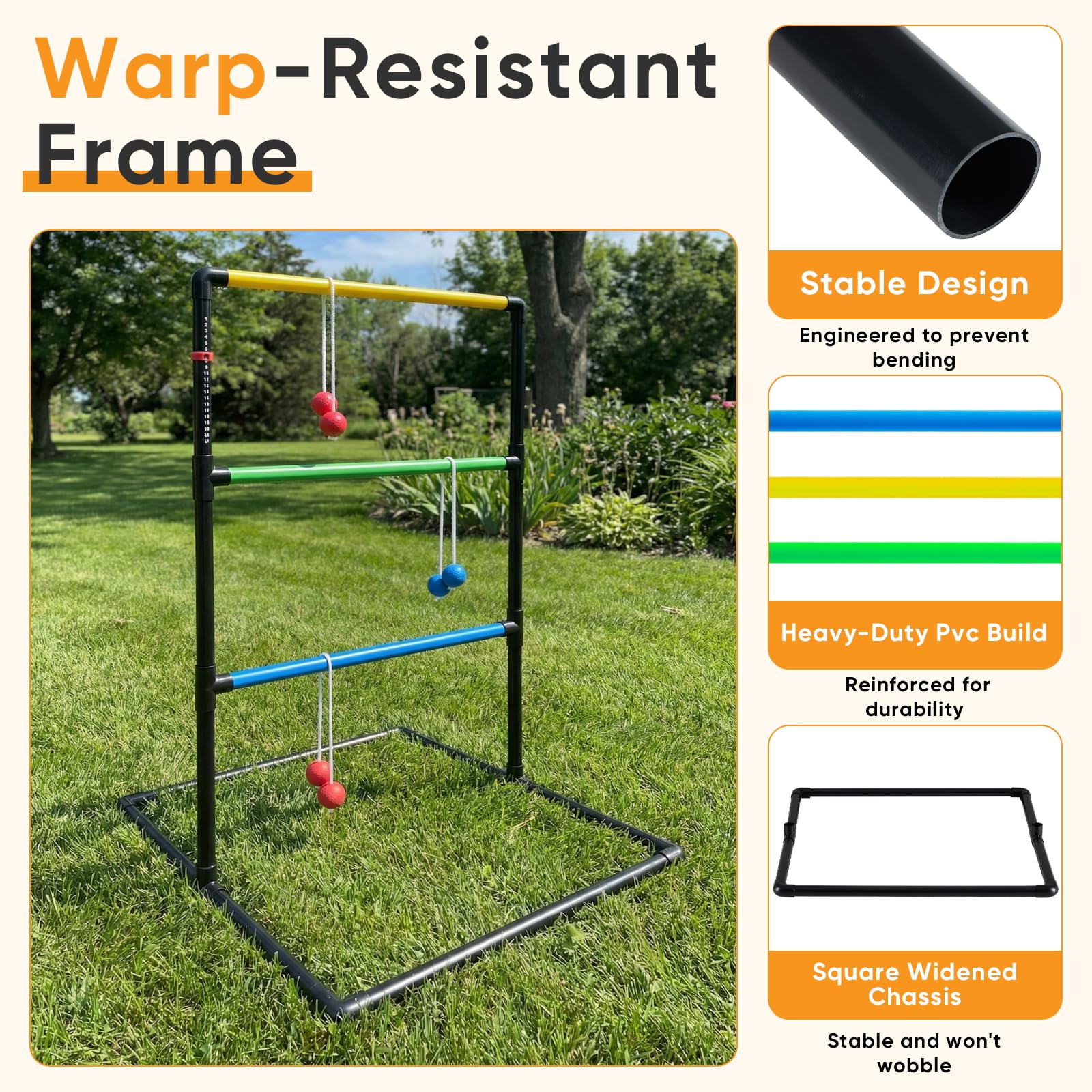 NEWBULIG reinforced frame joint close-up showing improved stability benefit