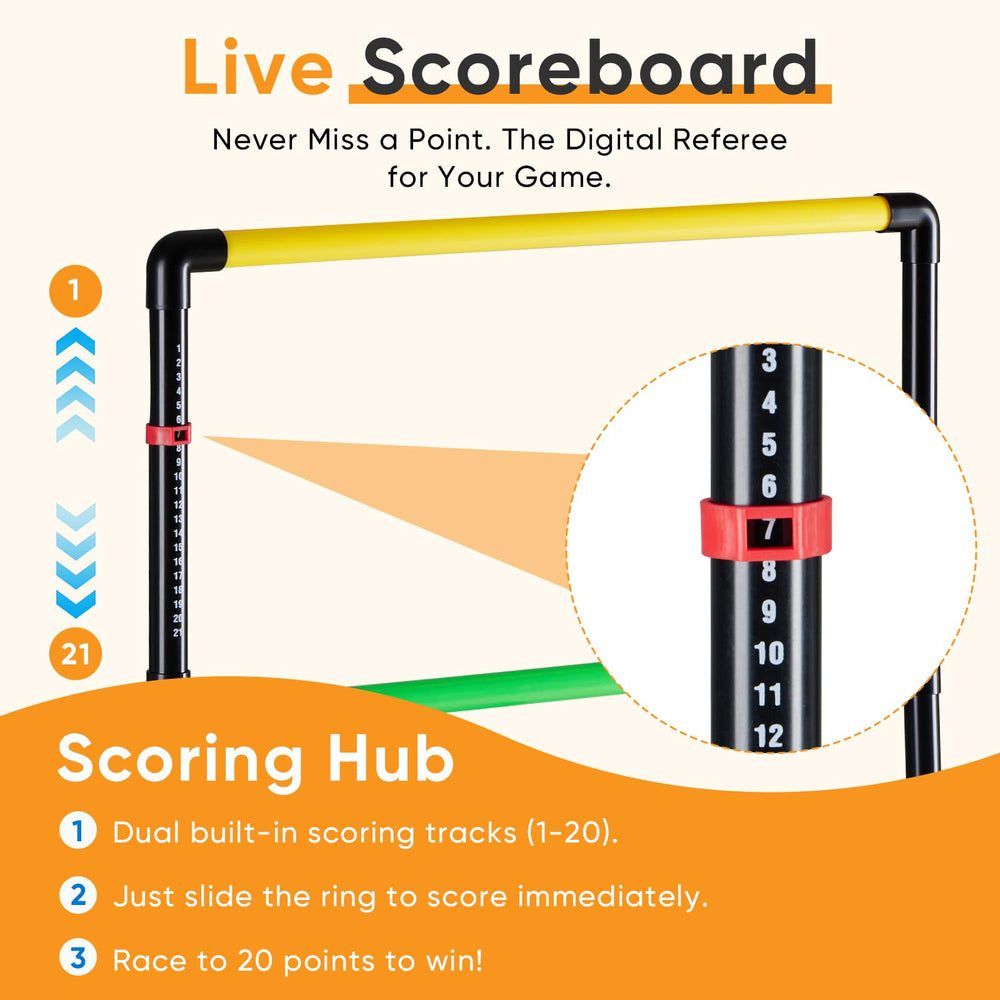 NEWBULIG detailed shot of score trackers showing easy point keeping