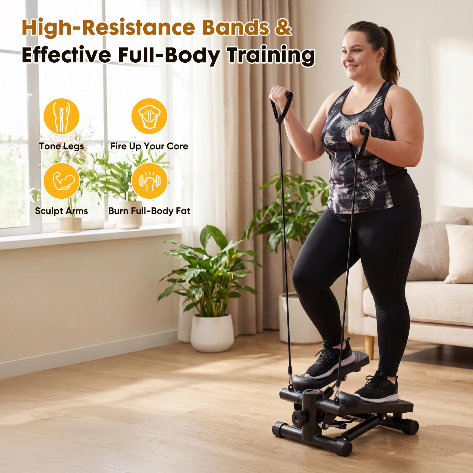 NEWBULIG height adjustment knob detail for customizing workout intensity