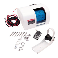 NEWMAIX front winch profile showing compact footprint and easy mounting benefit