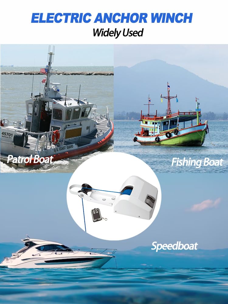 NEWMAIX boat anchored in cove showing quiet, controlled operation benefit