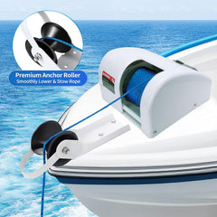 NEWMAIX wireless remote in hand for convenient hands-free anchoring control