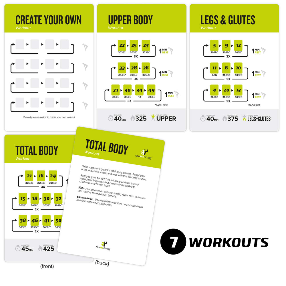 NewMe Fitness illustration detail on a card showing exercise steps for safer form and clarity