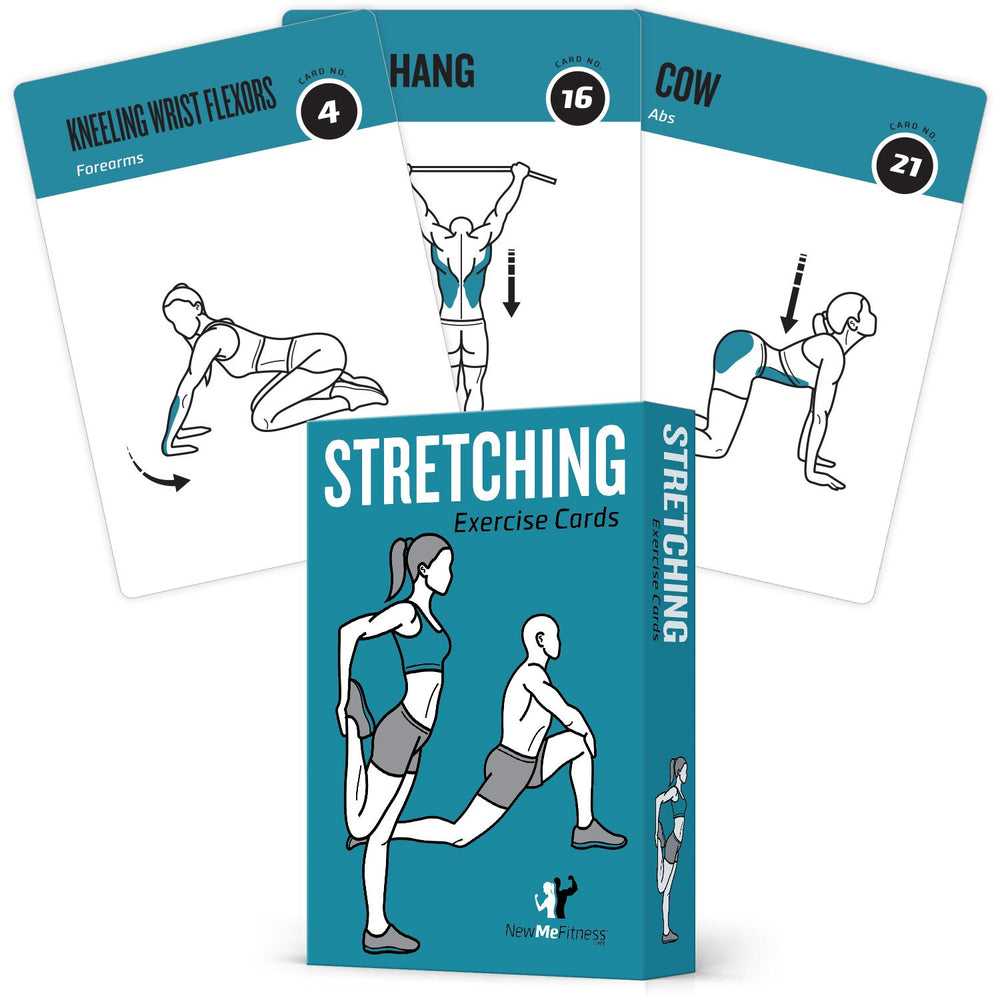 NewMe Fitness front deck showing packaging and benefits for portable workouts
