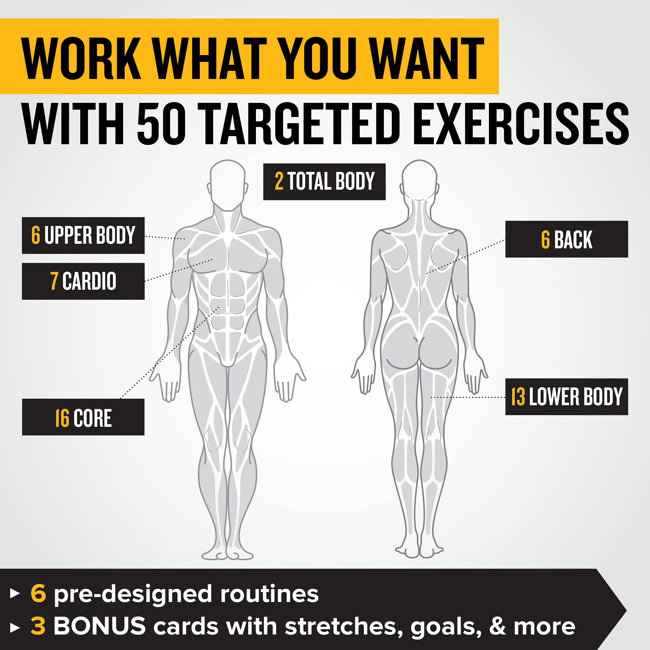 NewMe Fitness person following cards for a home workout demonstrating quick routine setup