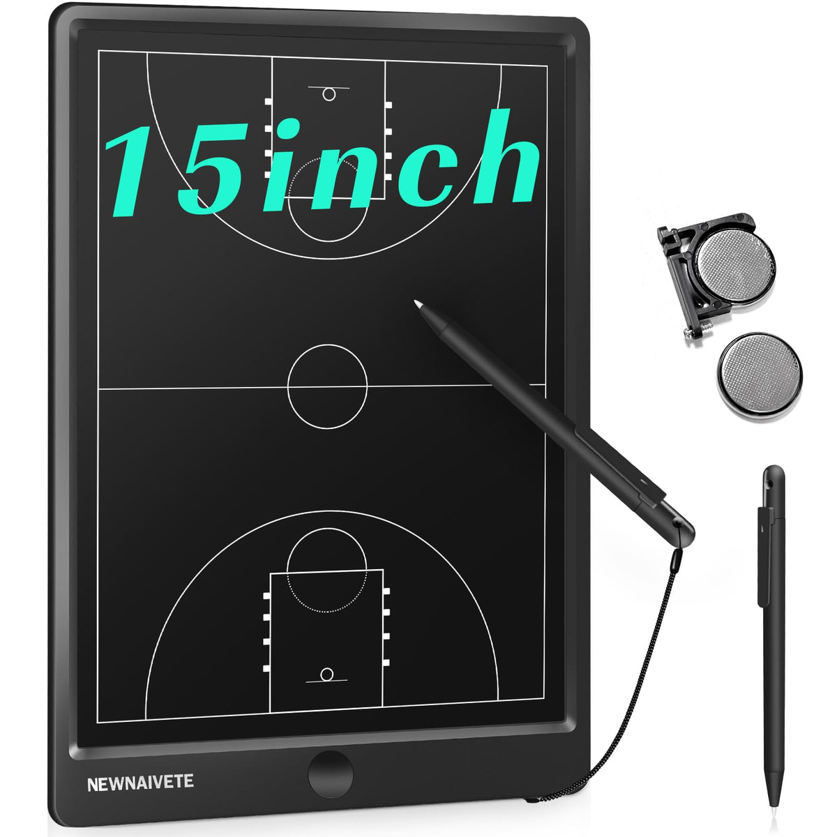 Newnaivete front view of coach board showing court and portable benefit