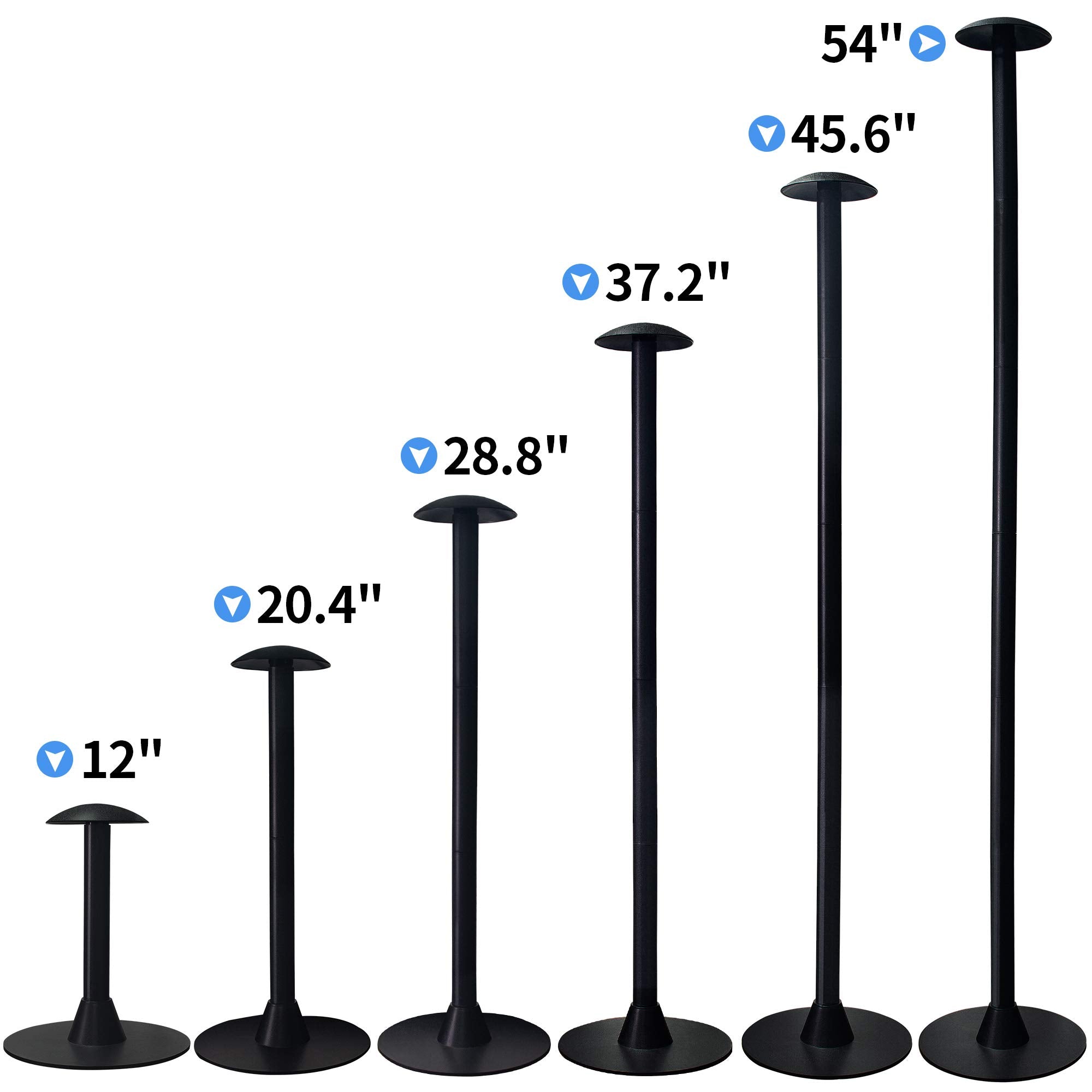 NEXCOVER collapsed pole for compact storage and easy transport