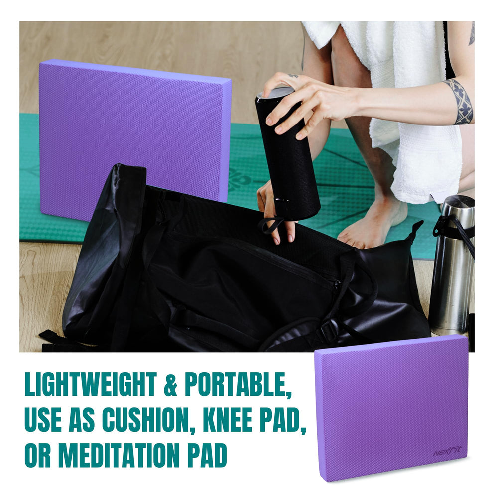 NEXFIT in a gym bag demonstrating lightweight portability for on-the-go training