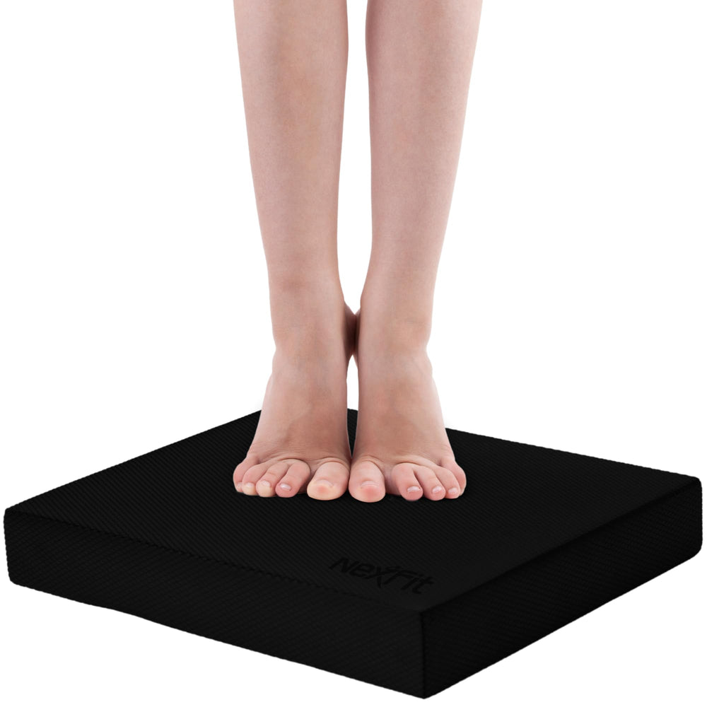 NEXFIT used outdoors on grass demonstrating sweat-proof surface for open-air training