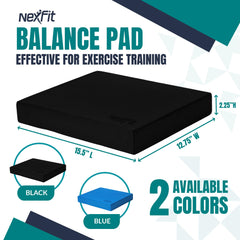 NEXFIT side profile showing pad thickness and durable high-density foam support
