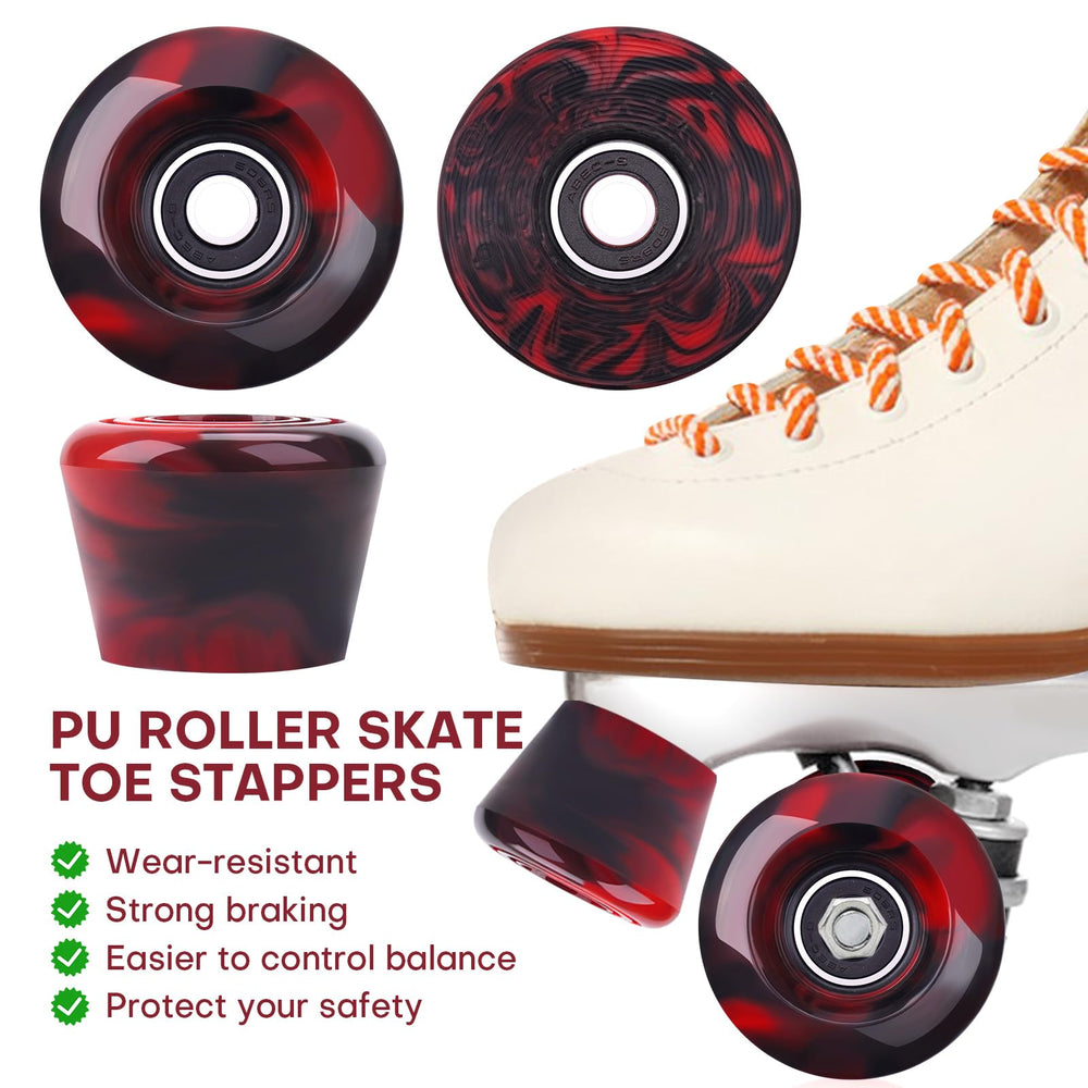 Nezylaf toe stopper detail with dimples, offers stable braking