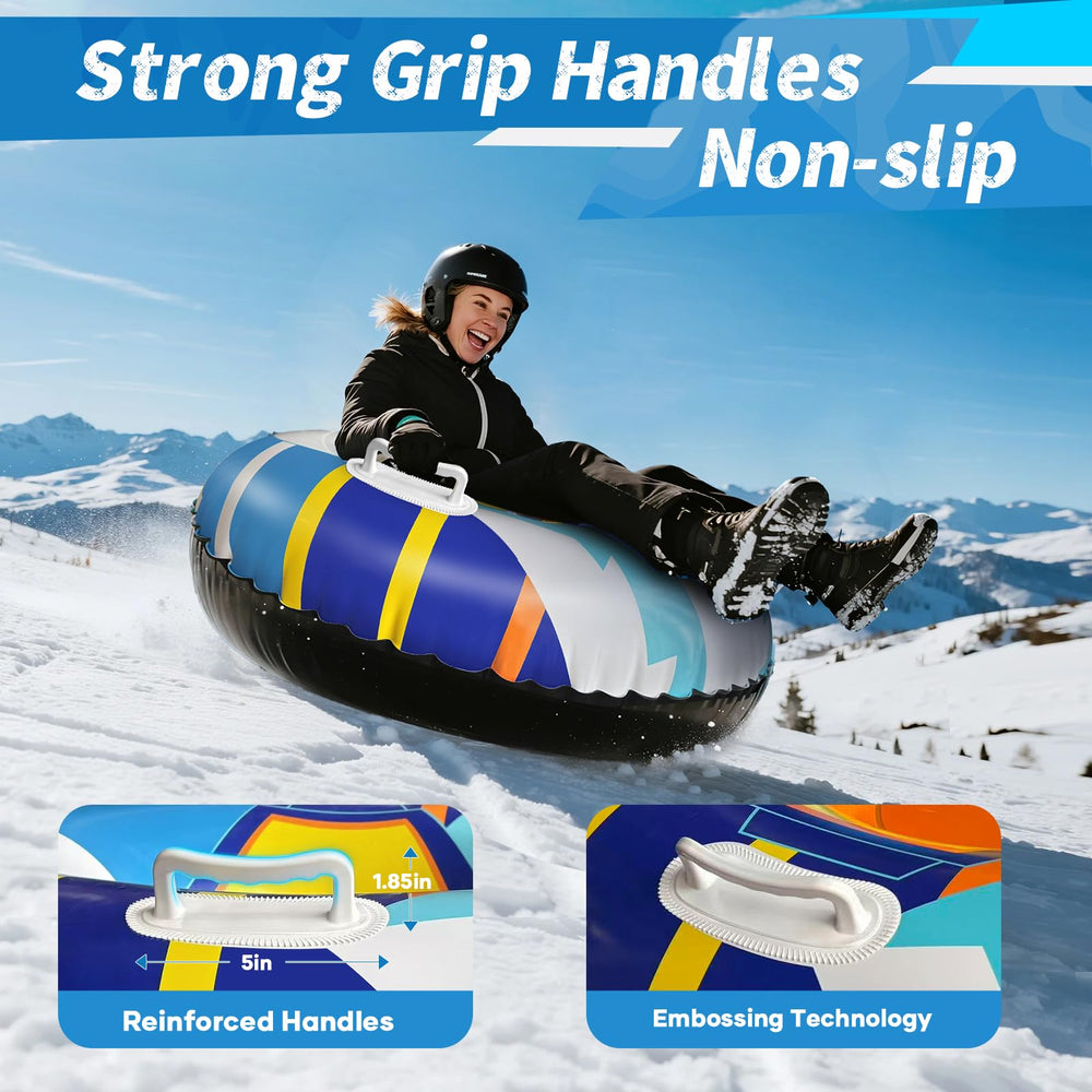 NIBBaNACAL inflated profile sliding on snow enabling smooth glides
