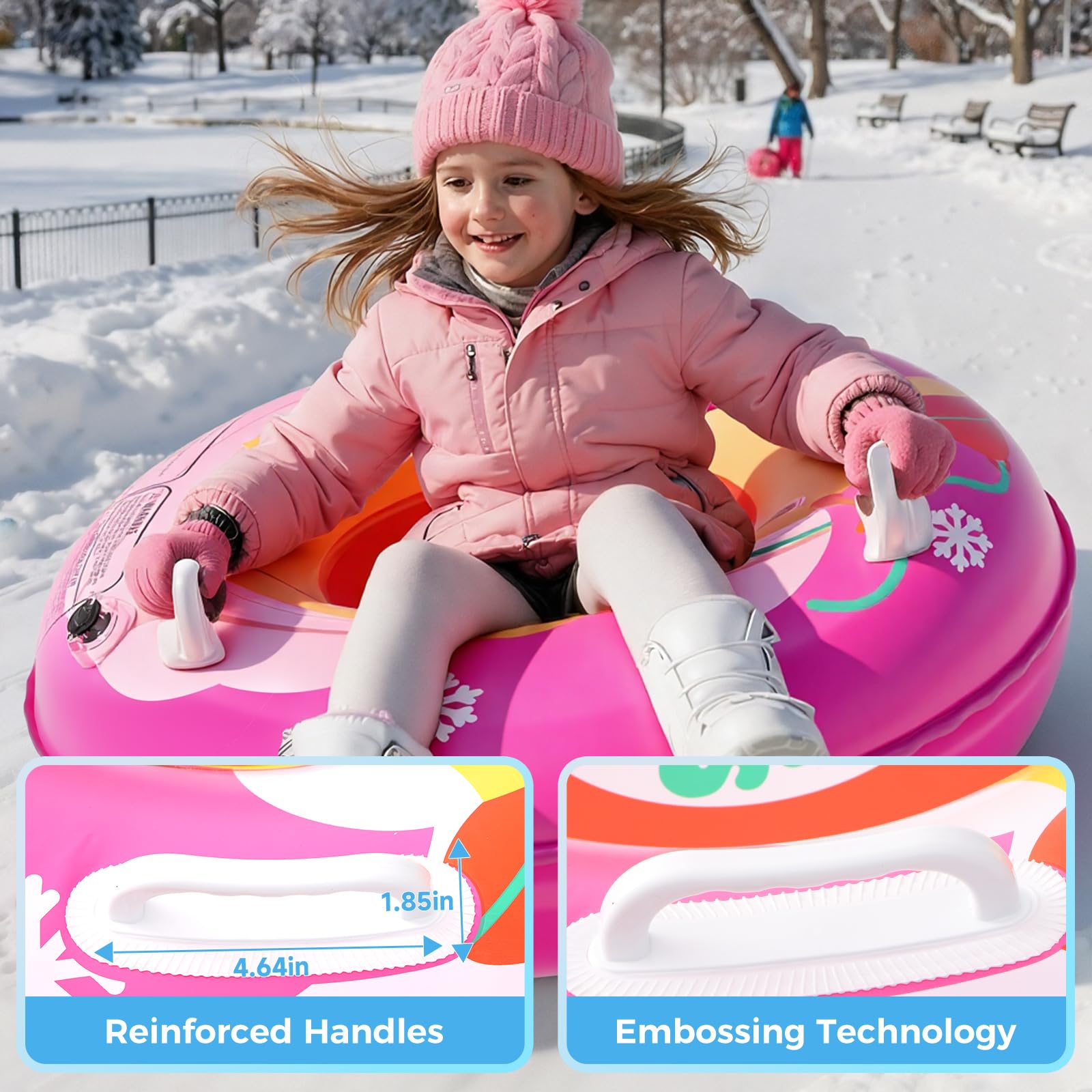 NIBBaNACAL tube floating in pool demonstrating multi-season use and versatility