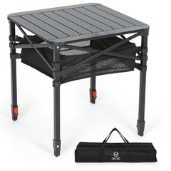 Nice C front view of assembled table showing stable top and compact footprint