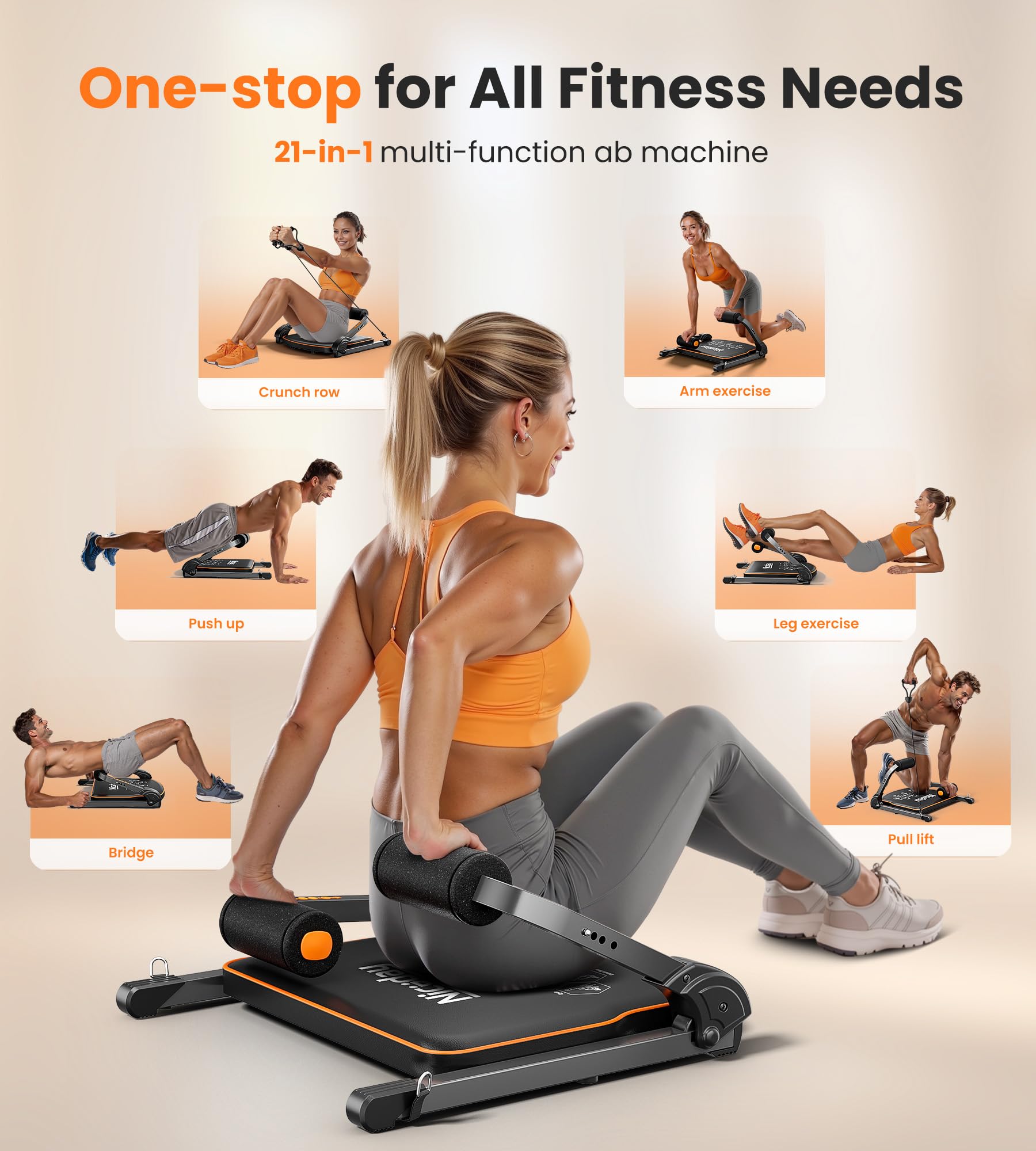 Niceday resistance bands detail illustrating adjustable tension for varied workouts