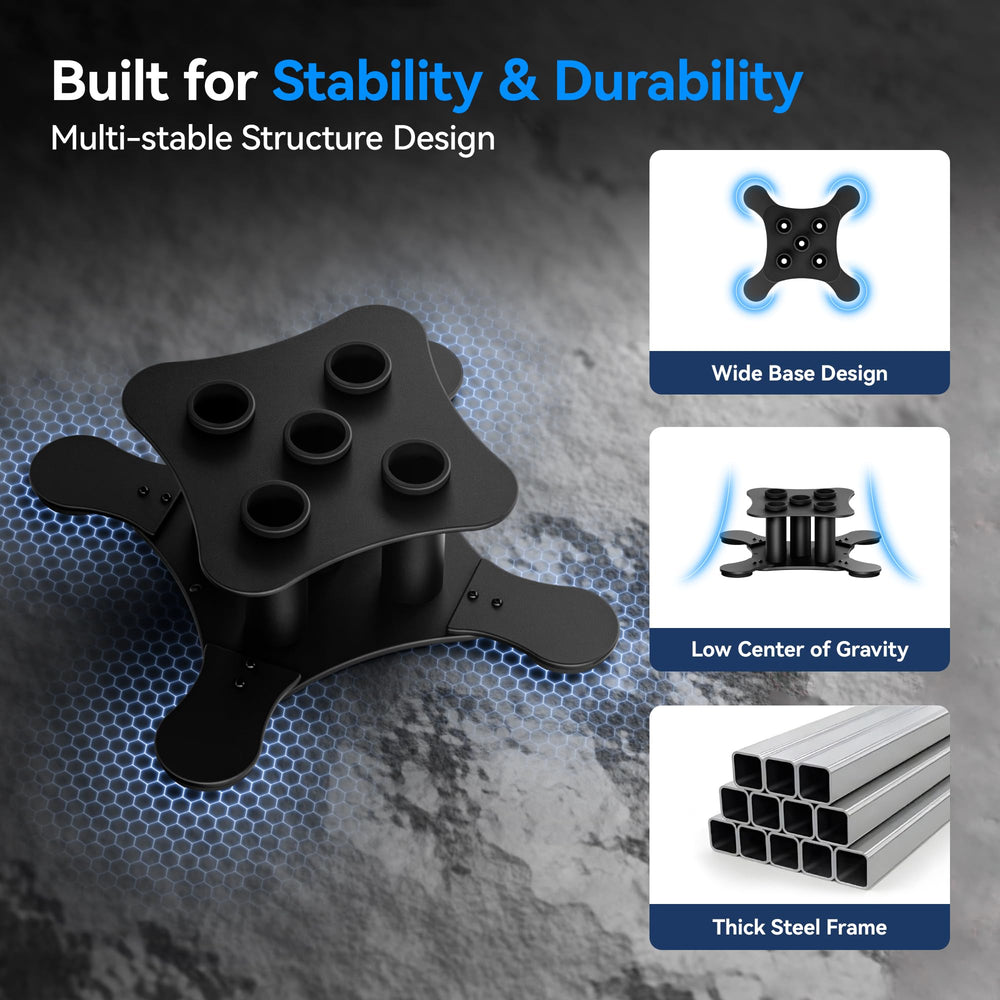 niffgaff rack base with non-slip feet preventing movement and protecting floors